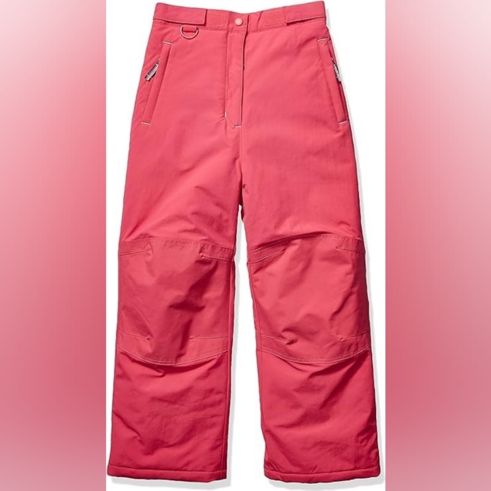 Amazon Essentials Girls' Water-Resistant Snow Pants - size 10 (Large), Raspberry